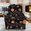 White And Orange Aboriginal Art Print Recliner Slipcover