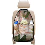 White And Pink Amaryllis Print Car Seat Organizers