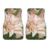 White And Pink Amaryllis Print Front Car Floor Mats