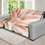 White And Pink Amaryllis Print Futon Protector