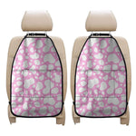 White And Pink Cow Print Car Seat Organizers