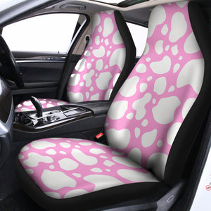 White And Pink Cow Print Universal Fit Car Seat Covers