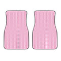White And Pink Zigzag Pattern Print Front Car Floor Mats