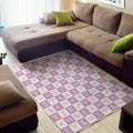 White And Purple Zodiac Signs Print Floor Mat