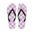 White And Purple Zodiac Signs Print Flip Flops