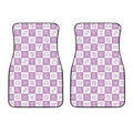 White And Purple Zodiac Signs Print Front Car Floor Mats