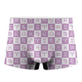White And Purple Zodiac Signs Print Men's Boxer Briefs