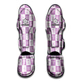 White And Purple Zodiac Signs Print Muay Thai Shin Guards