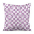 White And Purple Zodiac Signs Print Pillow Cover