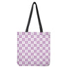 White And Purple Zodiac Signs Print Tote Bag