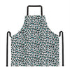 White And Teal Leopard Print Apron