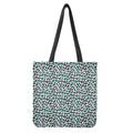 White And Teal Leopard Print Tote Bag