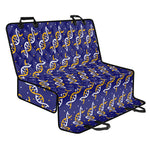 White And Yellow DNA Pattern Print Pet Car Back Seat Cover