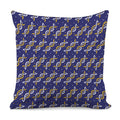 White And Yellow DNA Pattern Print Pillow Cover