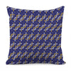 White And Yellow DNA Pattern Print Pillow Cover