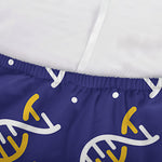 White And Yellow DNA Pattern Print Sofa Cover