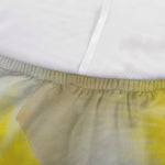 White And Yellow Plumeria Flower Print Sofa Cover