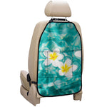 White And Yellow Plumeria In Water Print Car Seat Organizers