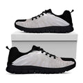 White Angel Wings Print Black Running Shoes