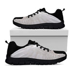 White Angel Wings Print Black Sneakers