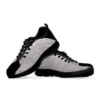 White Angel Wings Print Black Sneakers