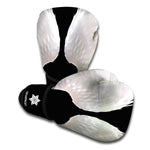 White Angel Wings Print Boxing Gloves