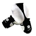 White Angel Wings Print Boxing Gloves