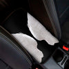 White Angel Wings Print Car Center Console Cover