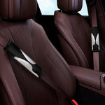 White Angel Wings Print Car Seat Belt Covers