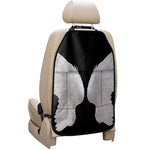 White Angel Wings Print Car Seat Organizers