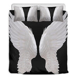 White Angel Wings Print Duvet Cover Bedding Set