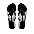 White Angel Wings Print Flip Flops