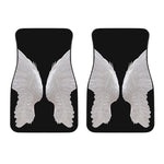 White Angel Wings Print Front Car Floor Mats