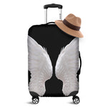 White Angel Wings Print Luggage Cover