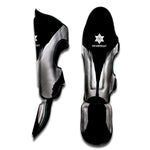 White Angel Wings Print Muay Thai Shin Guard