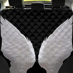 White Angel Wings Print Pet Car Back Seat Cover