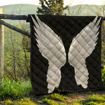 White Angel Wings Print Quilt