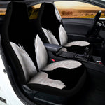 White Angel Wings Print Universal Fit Car Seat Covers
