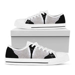 White Angel Wings Print White Low Top Shoes