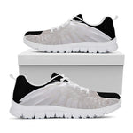 White Angel Wings Print White Sneakers