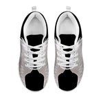 White Angel Wings Print White Sneakers