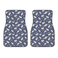White Baby Polar Bear Pattern Print Front Car Floor Mats