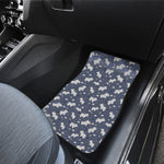 White Baby Polar Bear Pattern Print Front Car Floor Mats