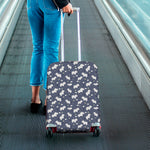 White Baby Polar Bear Pattern Print Luggage Cover