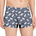 White Baby Polar Bear Pattern Print Men's Boxer Briefs