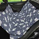 White Baby Polar Bear Pattern Print Pet Car Back Seat Cover