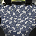 White Baby Polar Bear Pattern Print Pet Car Back Seat Cover