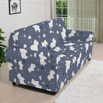White Baby Polar Bear Pattern Print Sofa Cover
