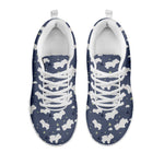 White Baby Polar Bear Pattern Print White Sneakers