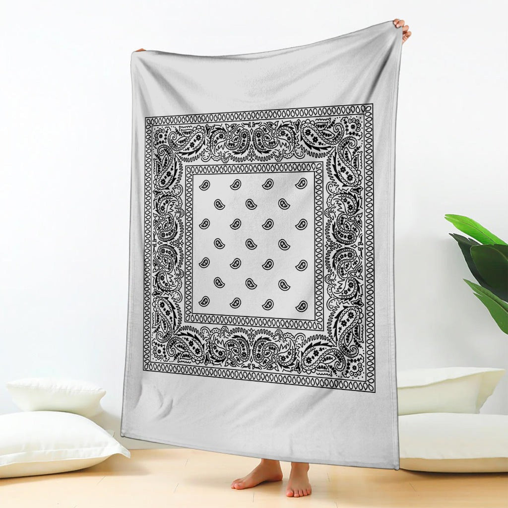 White Bandana Blanket